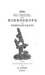 Mikroskope und Nebenapparate 1880